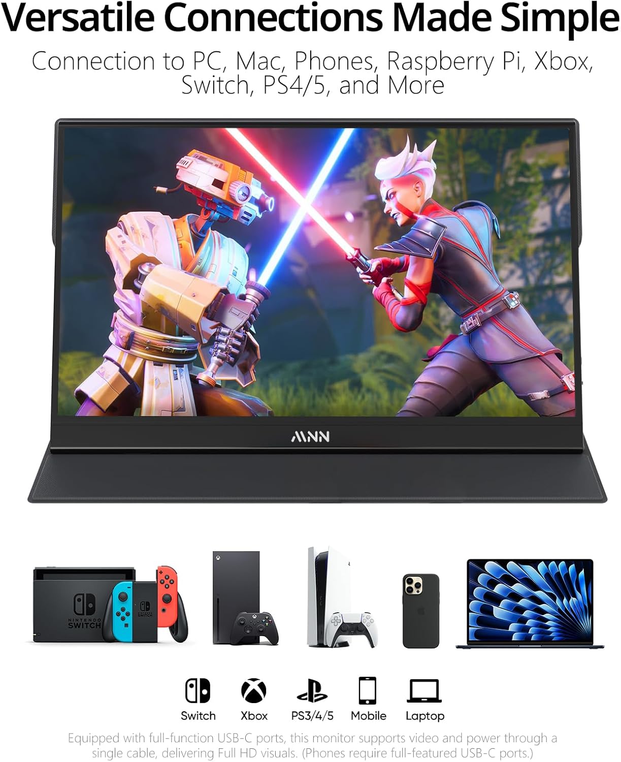 MONITOR PORTÁTIL MNN 15.6'' FHD 1080P