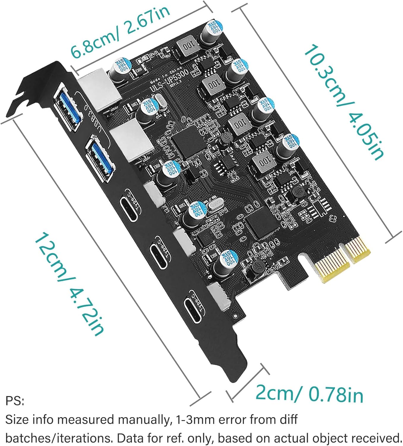 TARJETA ADAPTADORA PCI-E A USB