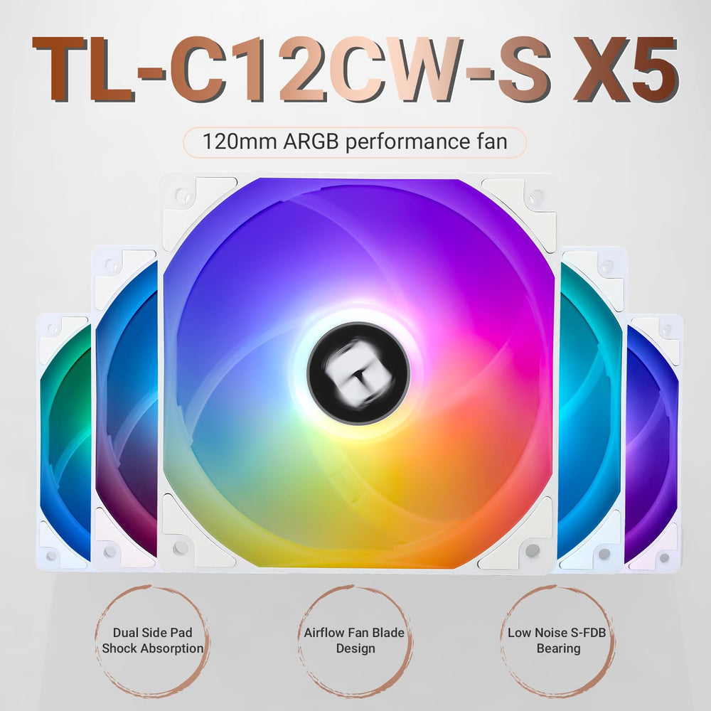 Thermalright TL-C12CW-S X5 ARGB Blanco