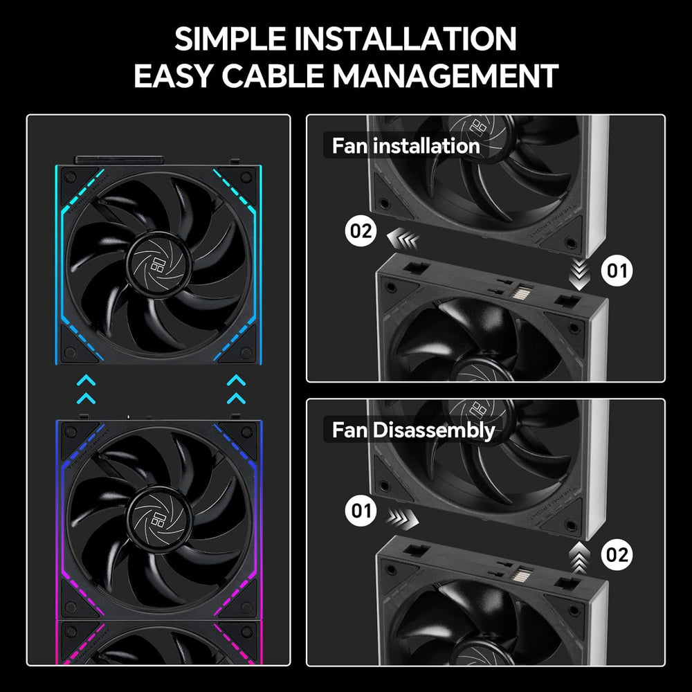 Thermalright TL-M12QR X3 Reverse (Kit 3 Ventiladores ARGB)