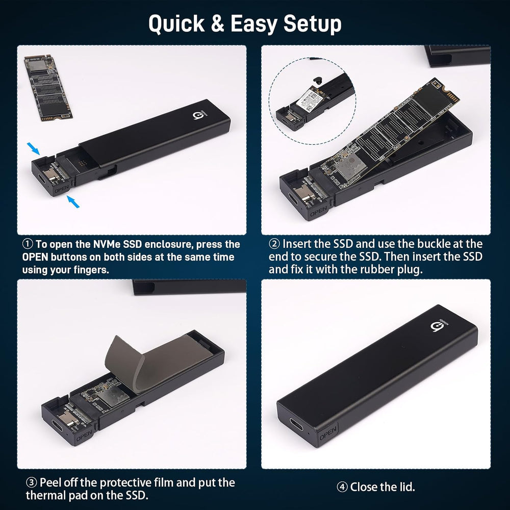 Enclousure Xiaobi M.2 NVMe USB 3.2