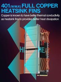 Disipador M.2 Jeyi Q80 con Ventilador