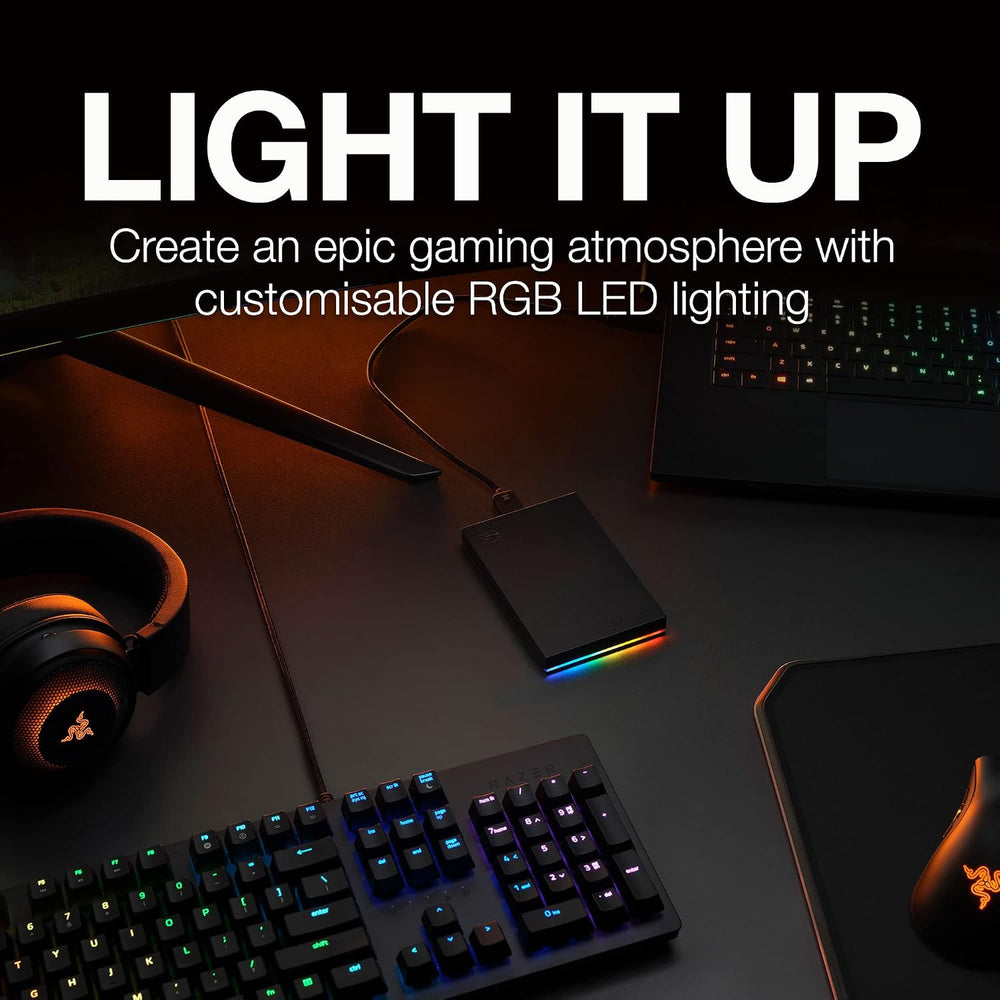 Disco Externo Seagate FireCuda Gaming SSD 1TB RGB