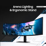 MONITOR SANSUNG 49¨ ODYSSEY G9 (G95C) CURVO DQHD 1000R 240 HZ 1 MS vista 5