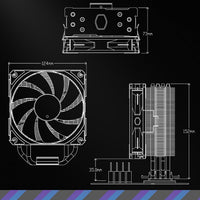 Disipador CPU CoolerMaster Hyper 212 Spectrum V3