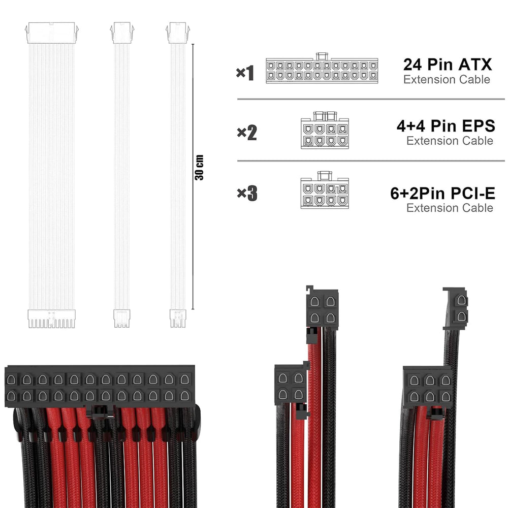 Cable Extensión ABNO1 Rojo/Negro