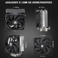 Disipador CPU Thermalright Assassin X 120 Negro