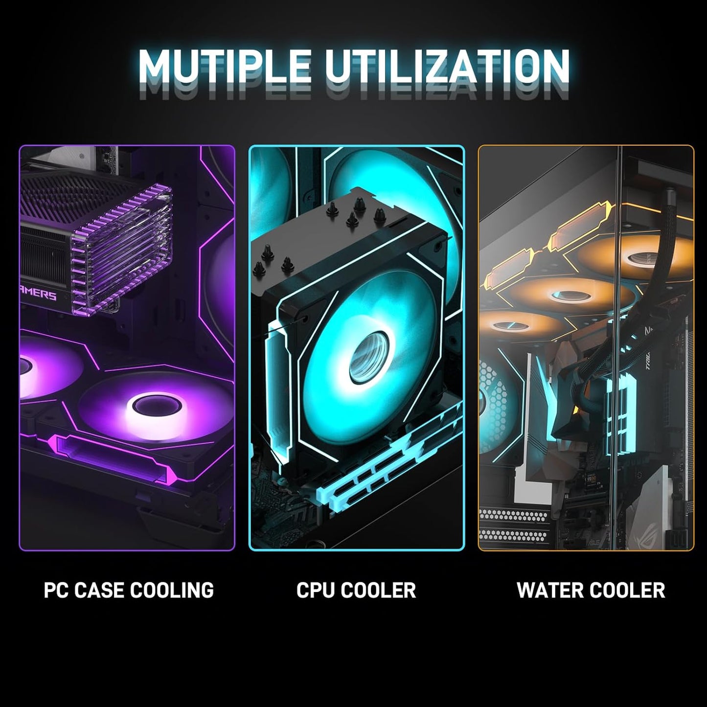 DARKROCK F120 FAN KIT RGB