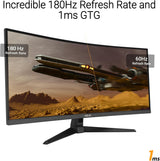 MONITOR ASUS TUF 34 VG34VQ3B 3440X1440 180 HZ 1 MS 2K vista 3