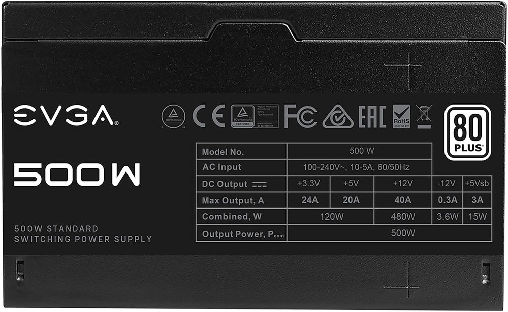 EVGA 500W White 80 PLUS