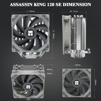 Disipador CPU Thermalright Assassin King 120 SE Negro