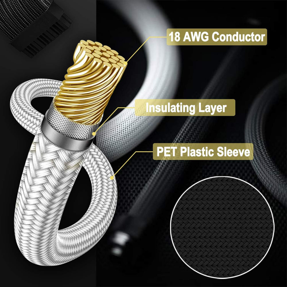 Cable Extensión ABNO1 Blanco/Gris