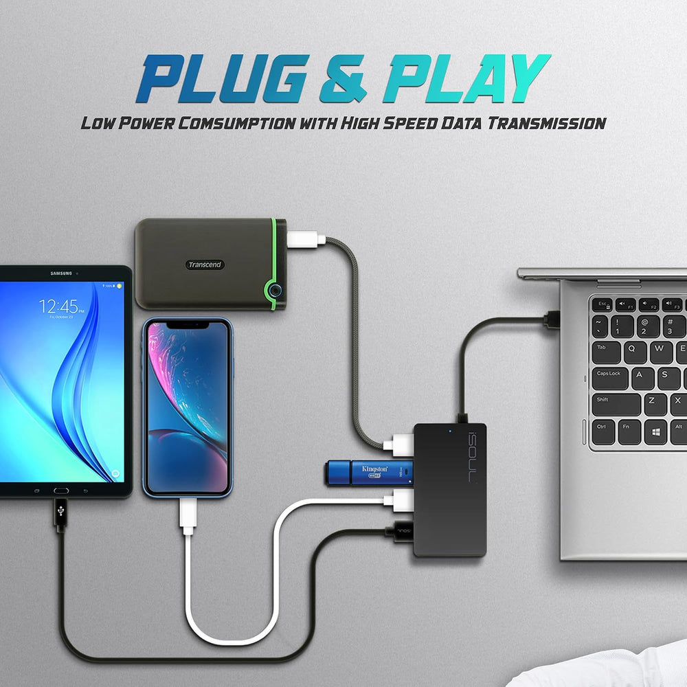 Hub Isoul 4 Puertos USB 3.0 HB-354