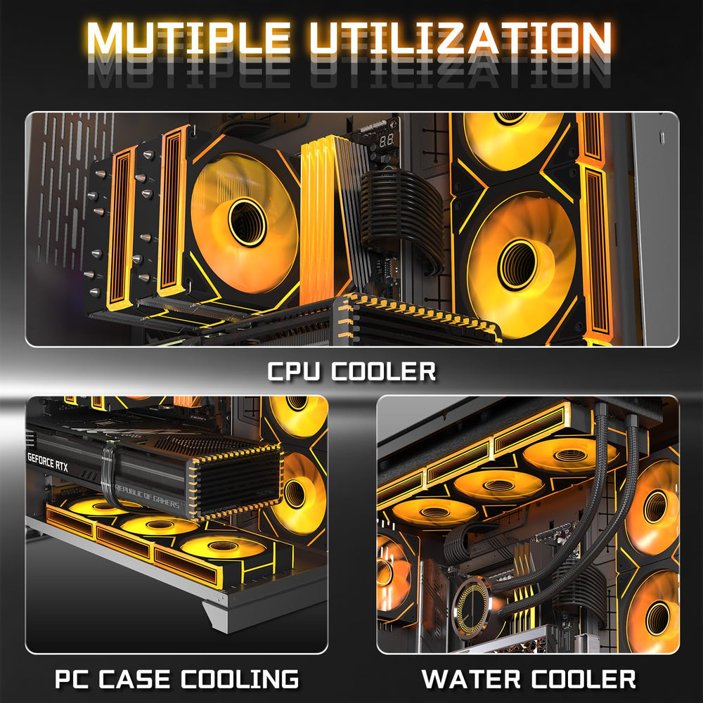 UTLGAMENG Kit 7 Ventiladores ARGB 120mm