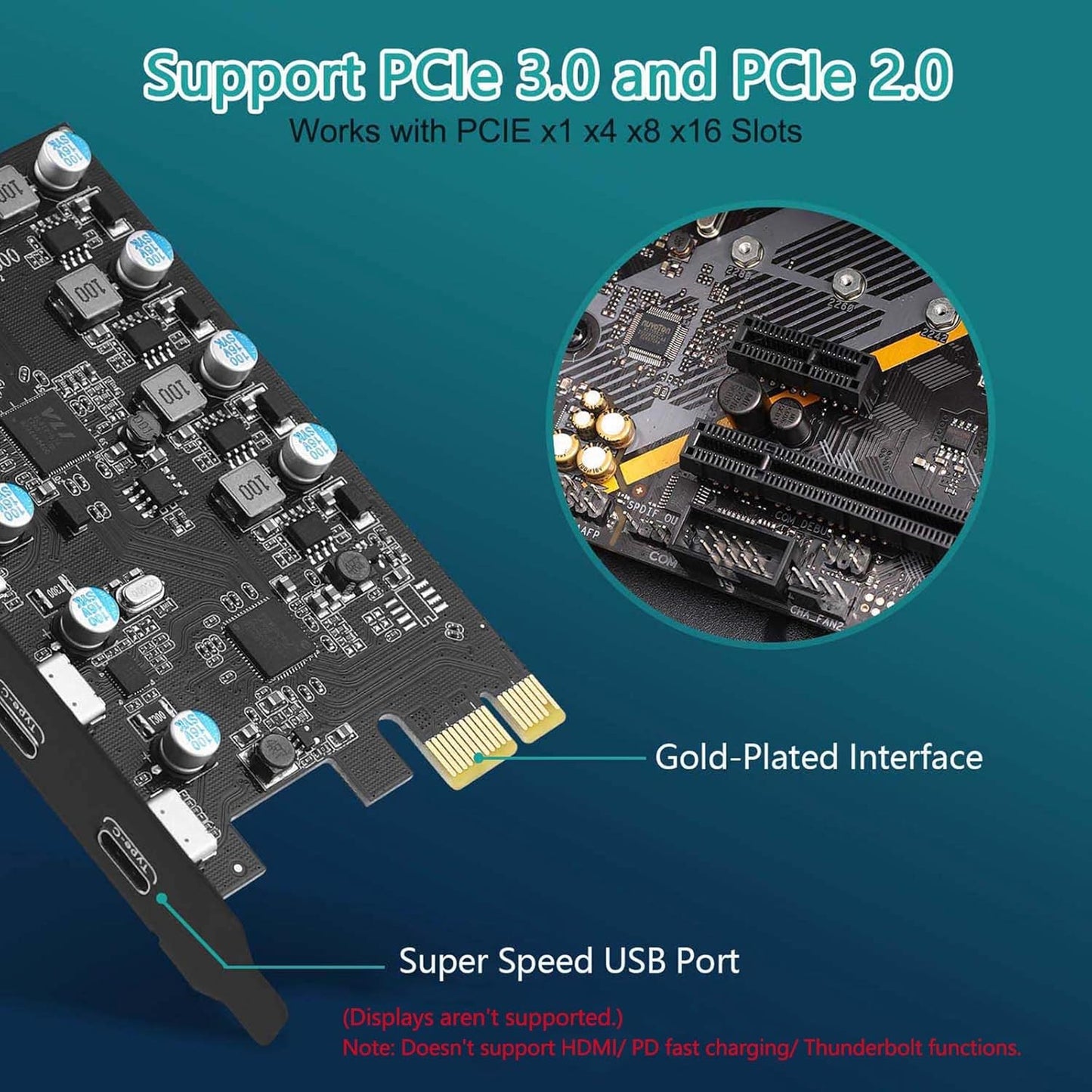 TARJETA ADAPTADORA PCI-E A USB