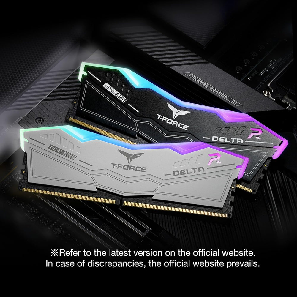 T-Force Delta RGB DDR5 32GB 6000MHz White