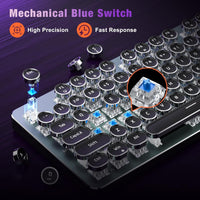 Teclado Risophy Estilo Máquina de Escribir