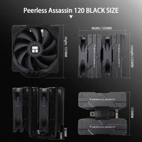 Thermalright Peerless Assassin 120 SE Negro