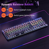 Teclado Risophy Estilo Máquina de Escribir