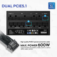 GV1000 1000W 80+ Gold Full Modular