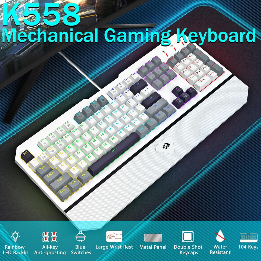 Redragon Andromeda K558 Blanco