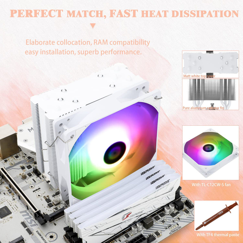 Disipador CPU Thermalright Assassin King 120 SE Blanco