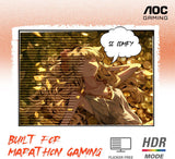 MONITOR AOC 27" CQ27G4H QHD 2K 1500R 180HZ 0.5 MS vista 4