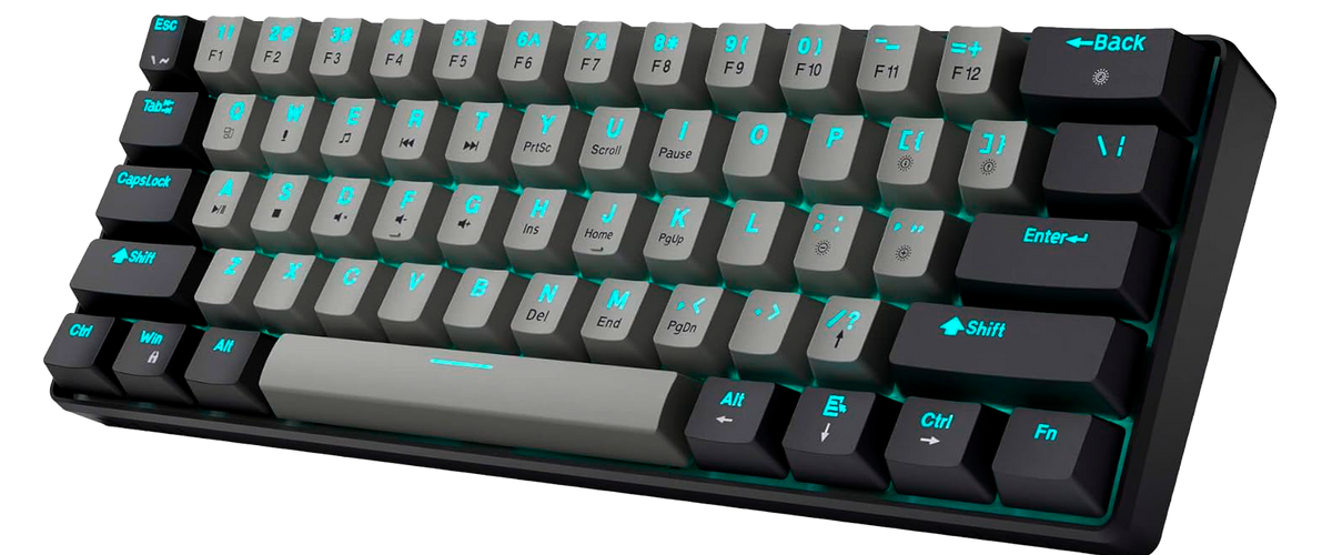 Abucow K61S 60% Gris (Switch Azul)