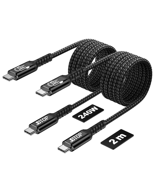 Cable USB4 JBTOP 40Gbps 240W 8K