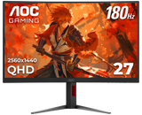 MONITOR AOC 27" CQ27G4H QHD 2K 1500R 180HZ 0.5 MS vista 1