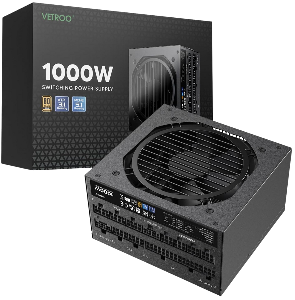 GV1000 1000W 80+ Gold Full Modular