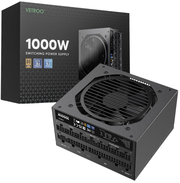 GV1000 1000W 80+ Gold Full Modular