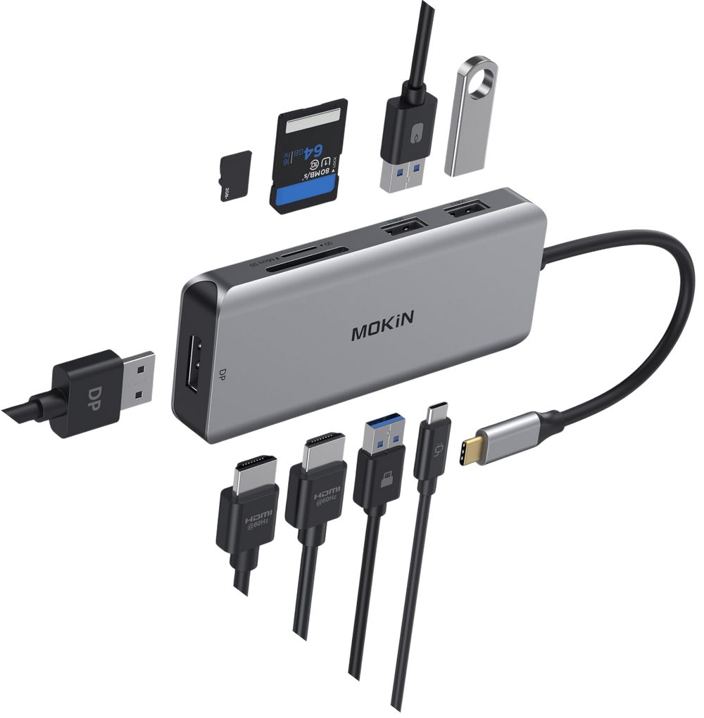 Hub 9 en 1 USB-C Adaptador Multifunción