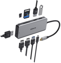 Hub 9 en 1 USB-C Adaptador Multifunción