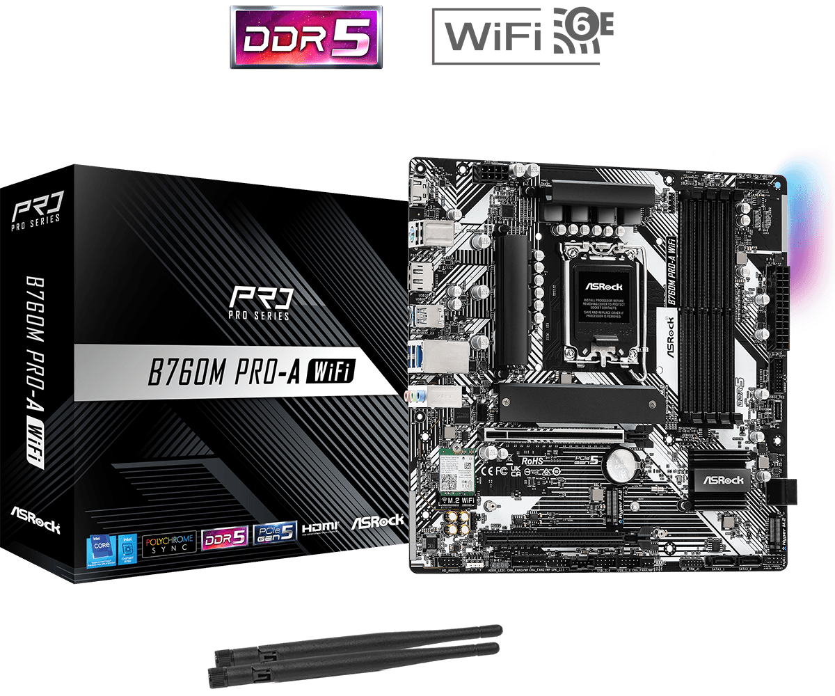 ASROCK B760M PRO-A WIFI