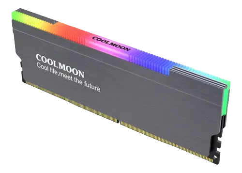 Disipador RAM Coolmoon con Ventilador RGB