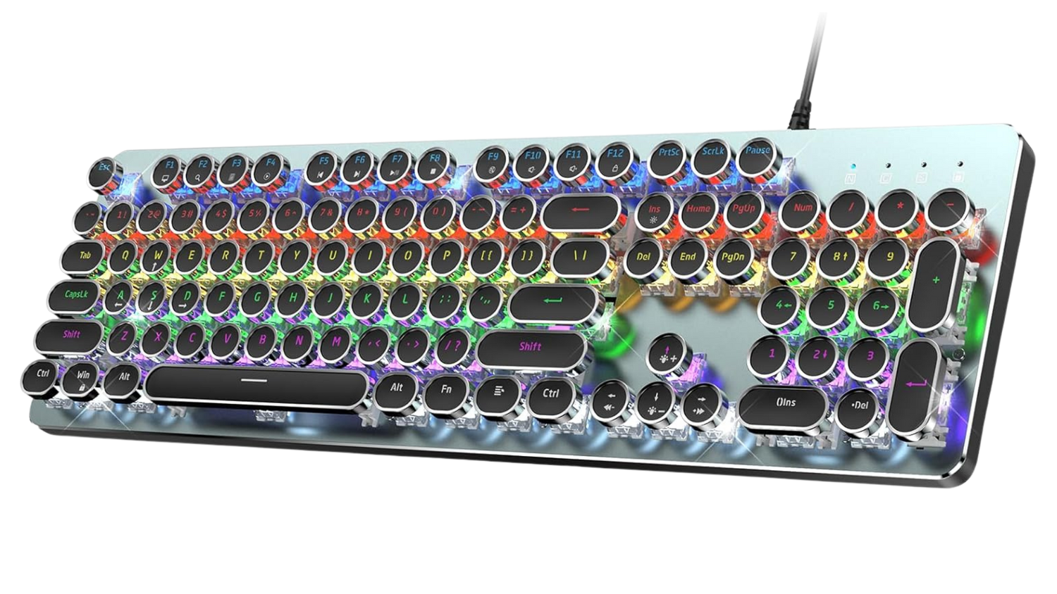 Teclado Risophy Estilo Máquina de Escribir
