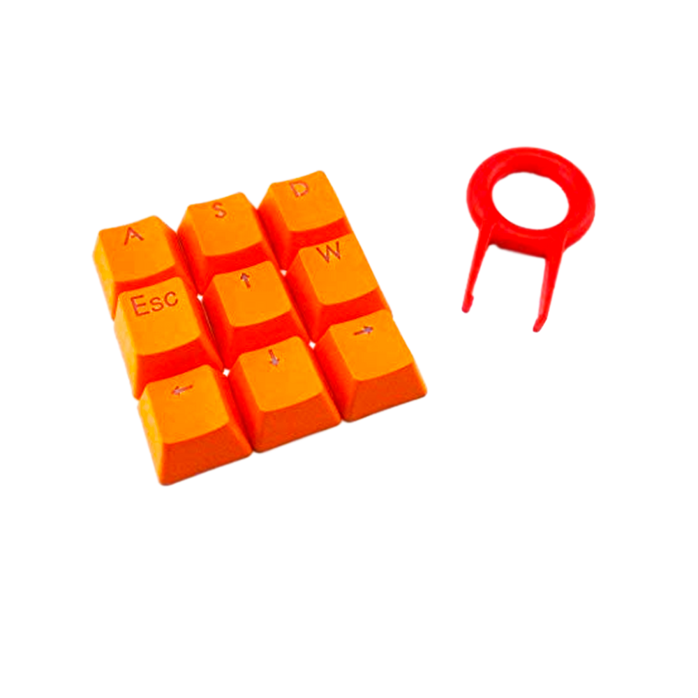 Kit 9 Teclas Naranjas para Teclado Mecánico