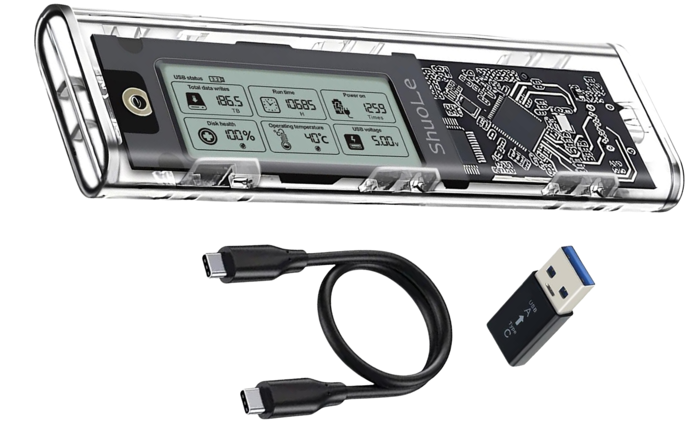 Enclousure Shuole M.2 NVMe USB-C Smart Digital