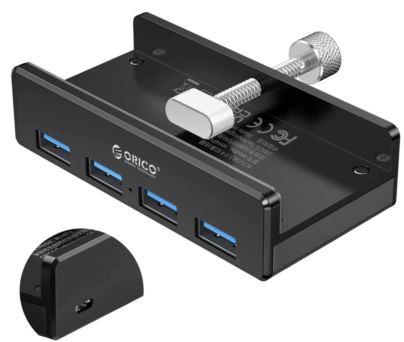 Hub Orico Clip 4 Puertos USB 3.0 MH4PU-P