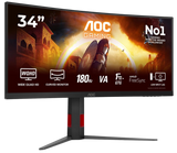 MONITOR AOC 34" CU34G4V 3440*1440 1500R 180HZ 0.5MS vista 1