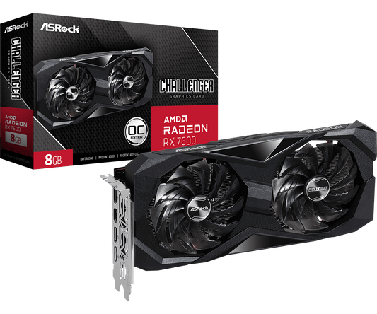 ASROCK RADEON™ RX 7600 CHALLENGER 8GB OC