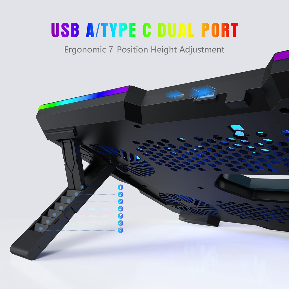 Trullypine Base Enfriadora RGB 10 Ventiladores