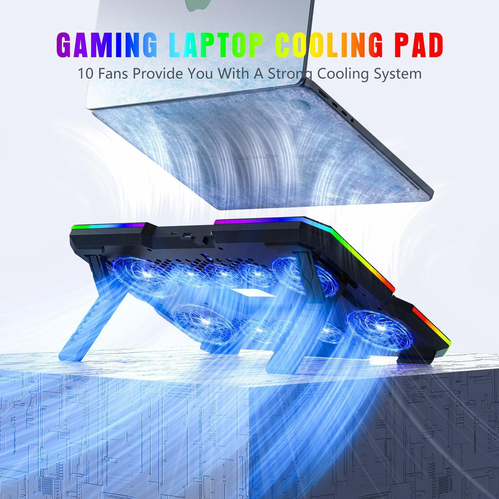 Trullypine Base Enfriadora RGB 10 Ventiladores