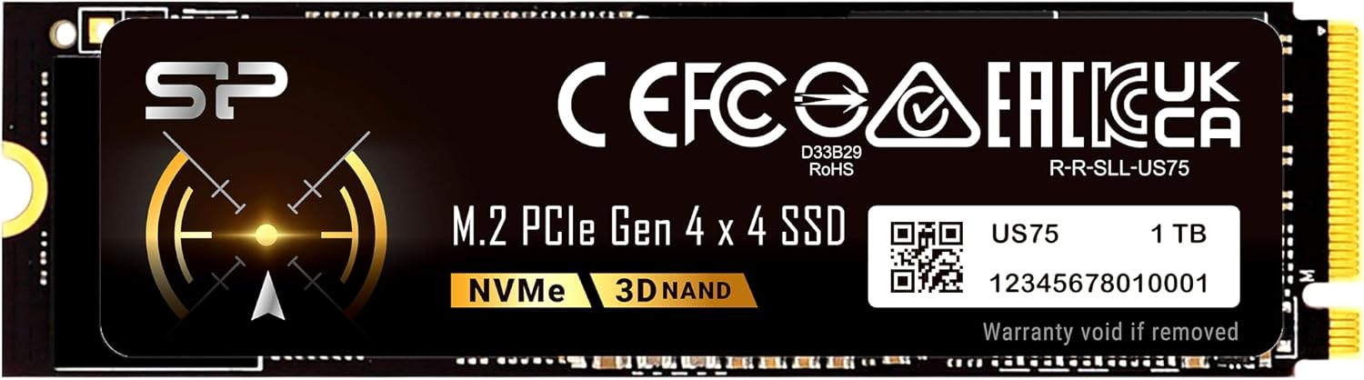 SSD Silicon Power US75 1TB NVMe Gen4