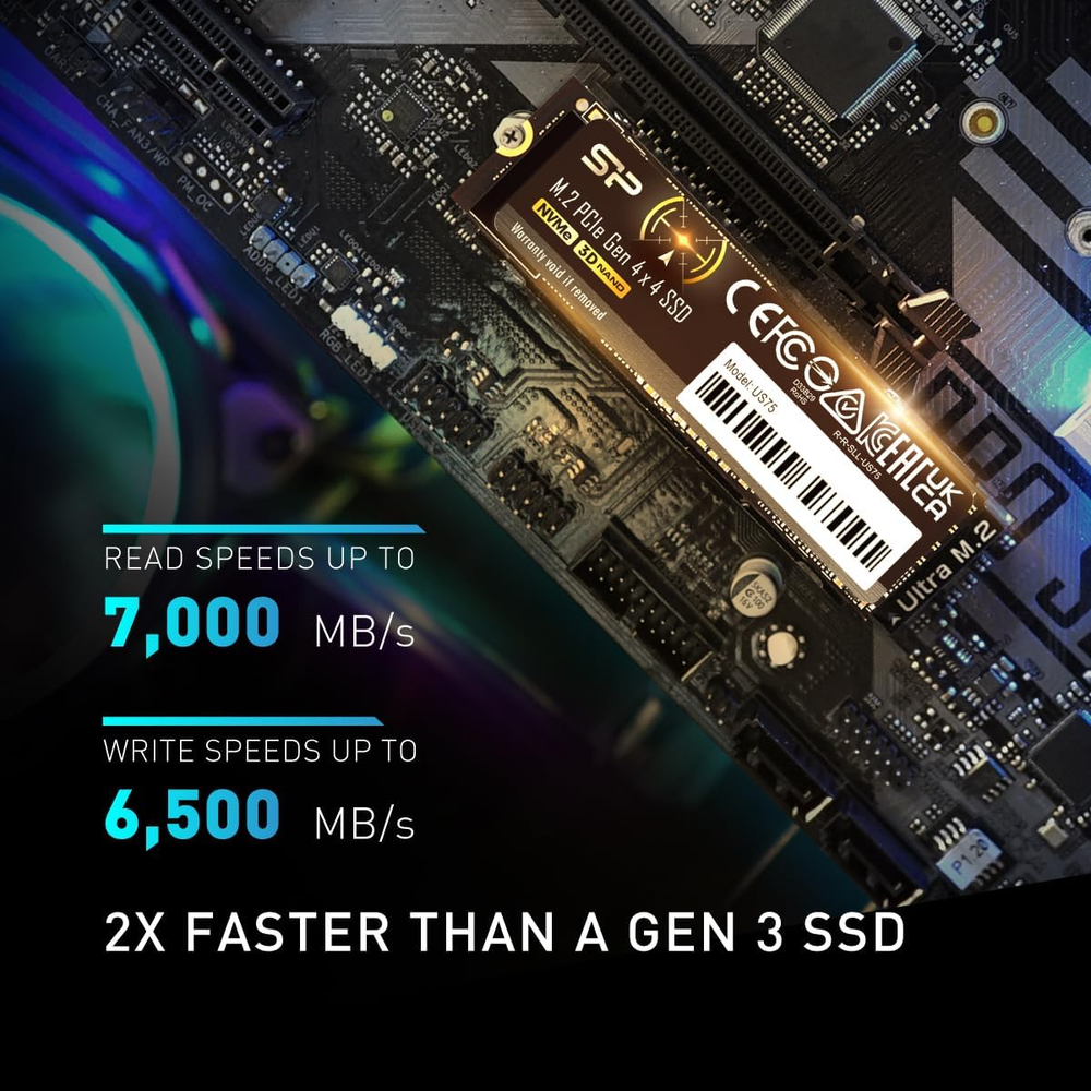 SSD Silicon Power US75 1TB NVMe Gen4