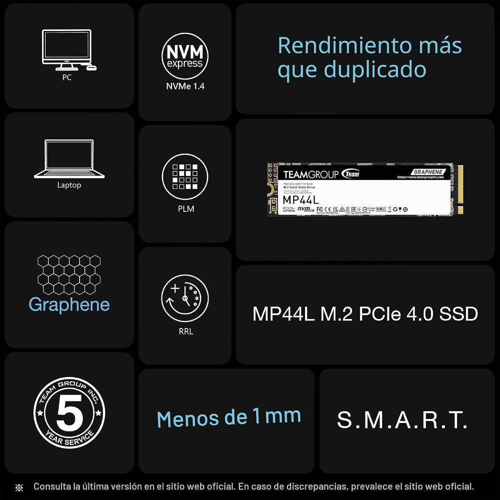 SSD TeamGroup MP44L 500GB NVMe Gen4