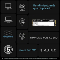 SSD TeamGroup MP44L 500GB NVMe Gen4