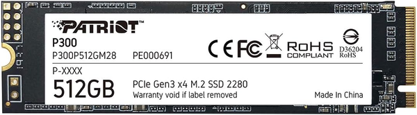 SSD Patriot P300 512GB NVMe