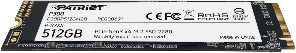 SSD Patriot P300 512GB NVMe